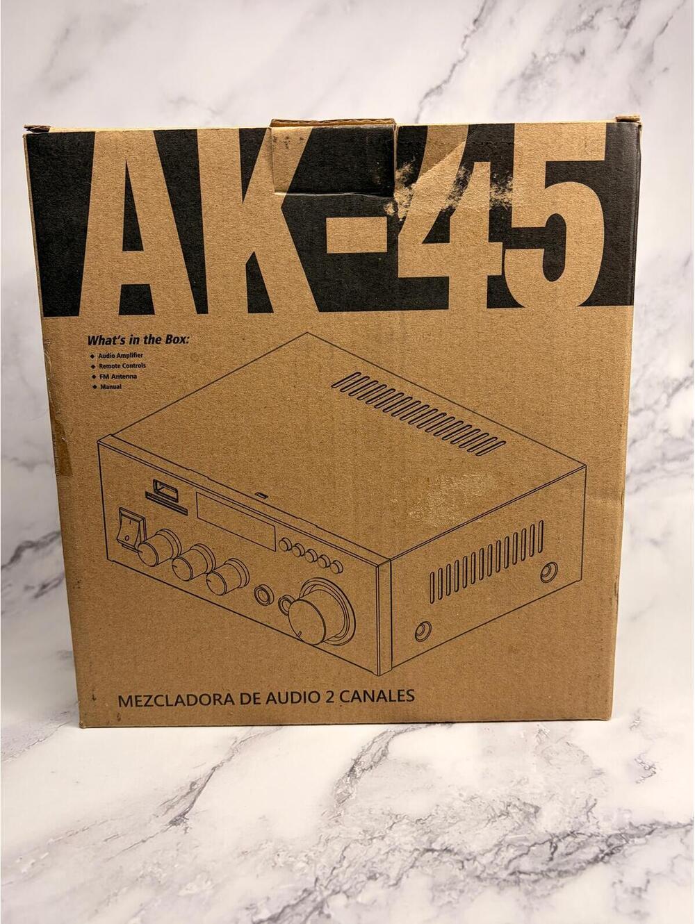 AK-45 Stereo Audio Amplifier Bluetooth USB SD FM Receiver‎ w/ Remote New